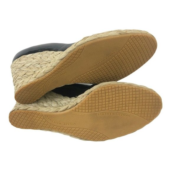 Stuart Weitzman Peep Toe Wedge Espadrilles - Picture 6 of 7